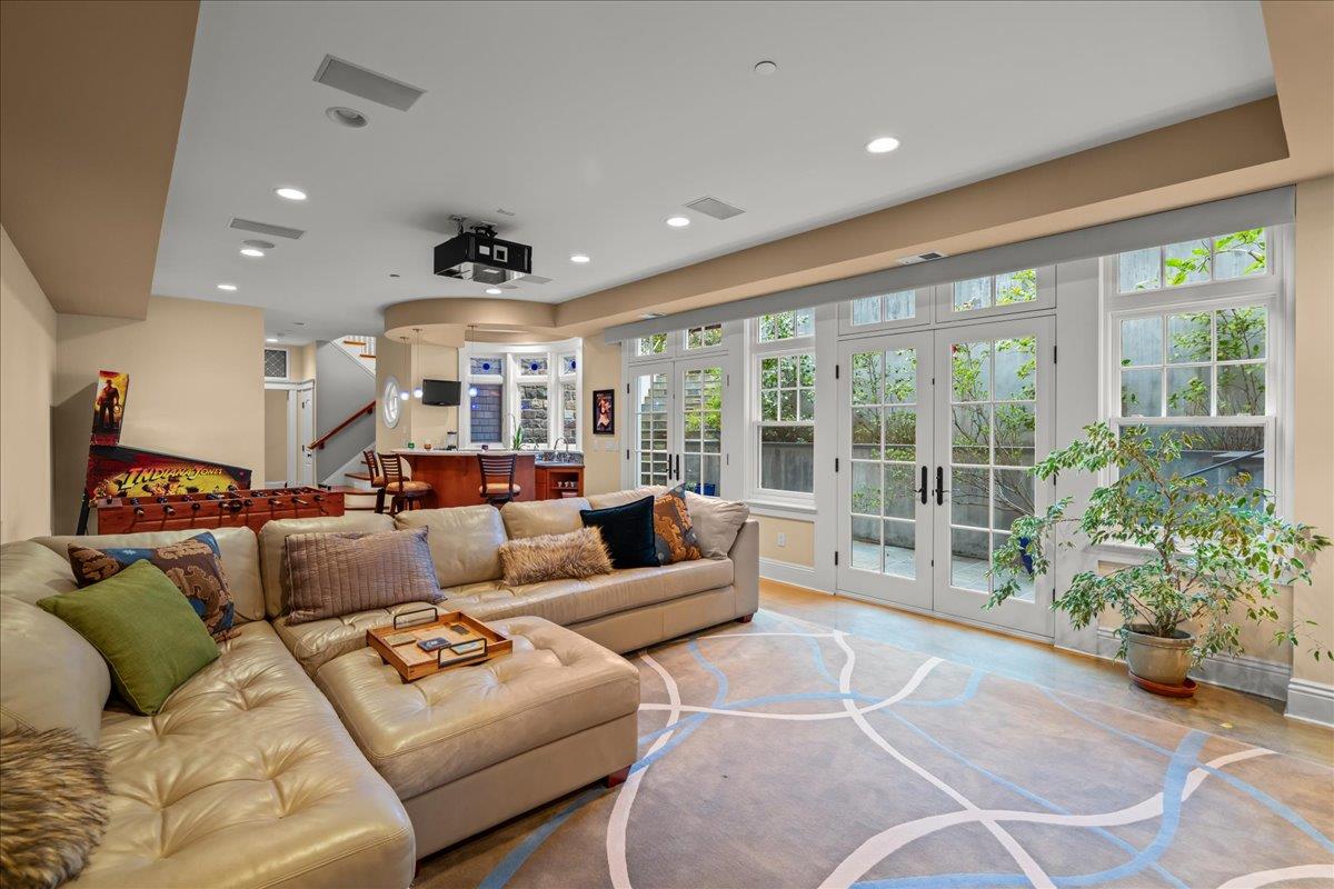 3510 Alpine Road Portola Valley, CA 94028 - Photo 38 of 77 a living room with furniture and a large window