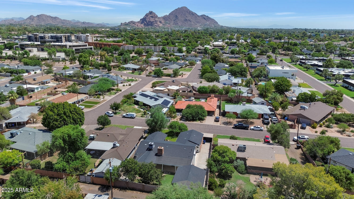 4642 North 31st Street Phoenix, AZ 85016 - Photo 46 of 50 an aerial view of a city with lots of residential buildings