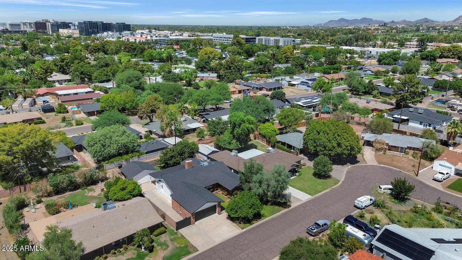 4642 North 31st Street Phoenix, AZ 85016 - Photo 47 of 50 an aerial view of a city with lots of residential buildings