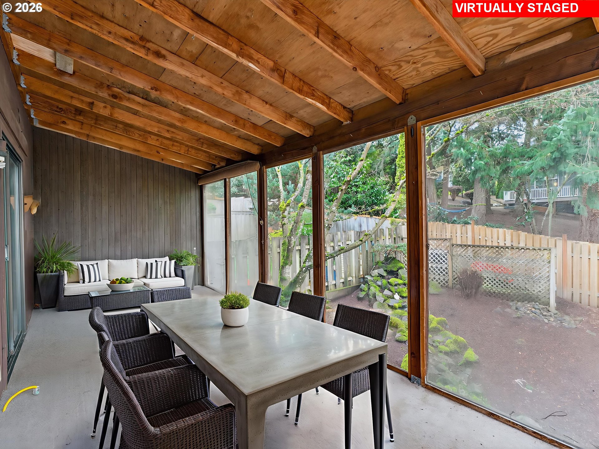 6805 Southwest 180th Avenue Beaverton, OR 97007 - Photo 26 of 29 a view of a dining room with furniture window and outside view