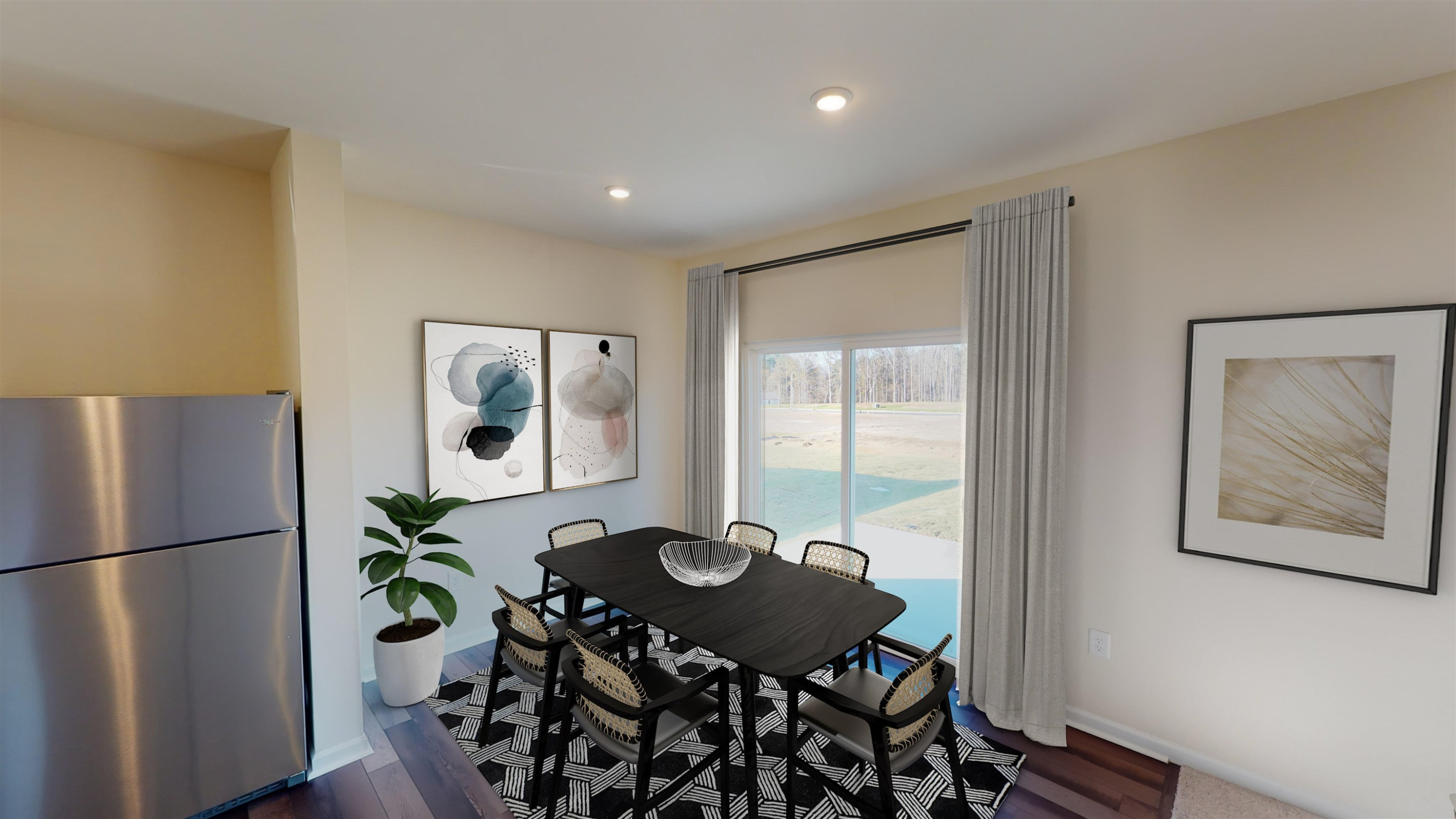 3424 Dragonfly River Raleigh, NC 27604 - Photo 11 of 28 a view of a dining room with furniture window and wooden floor