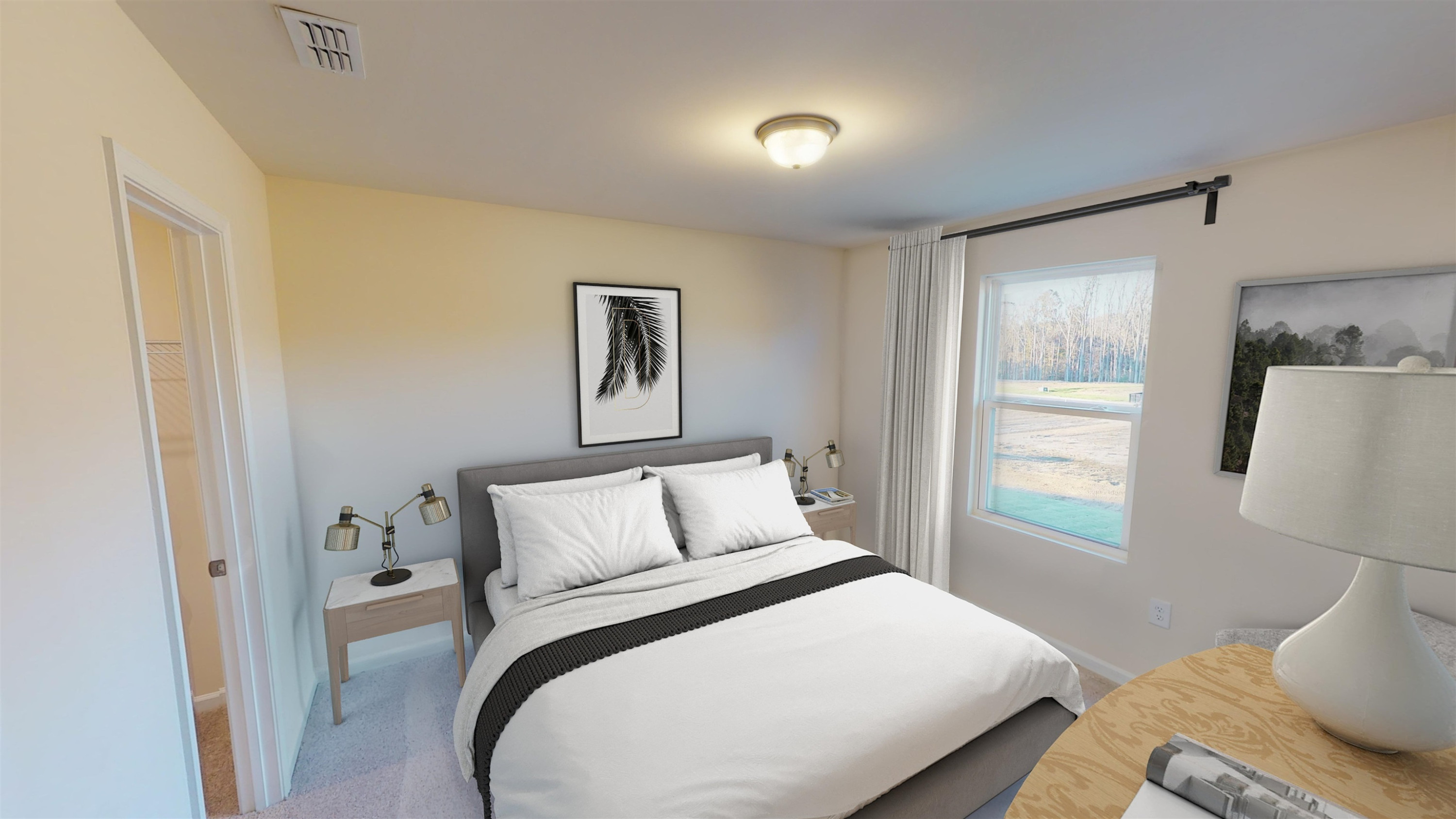 3424 Dragonfly River Raleigh, NC 27604 - Photo 18 of 28 a bedroom with a bed and a window