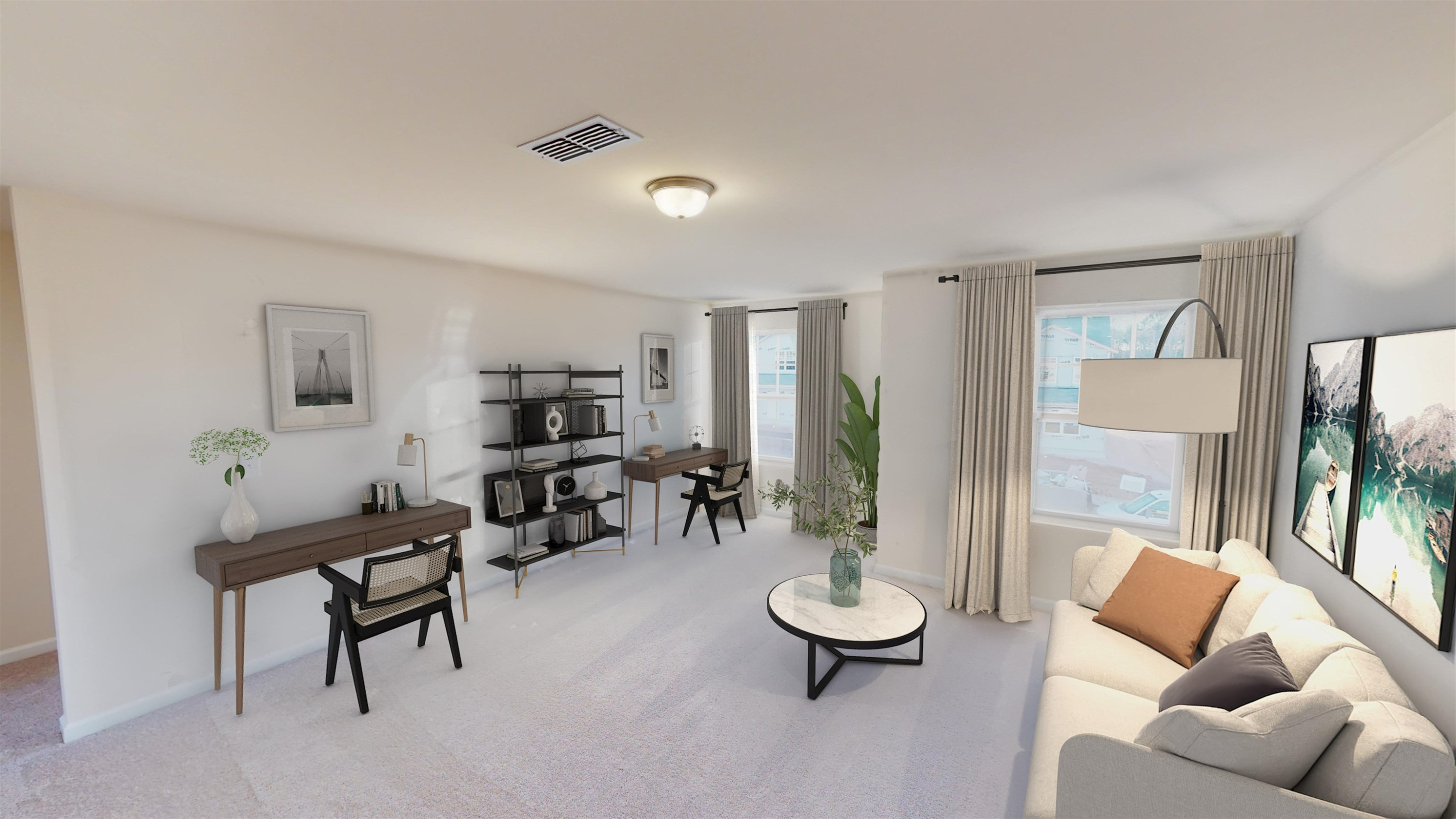 3424 Dragonfly River Raleigh, NC 27604 - Photo 20 of 28 a living room with furniture and a large window