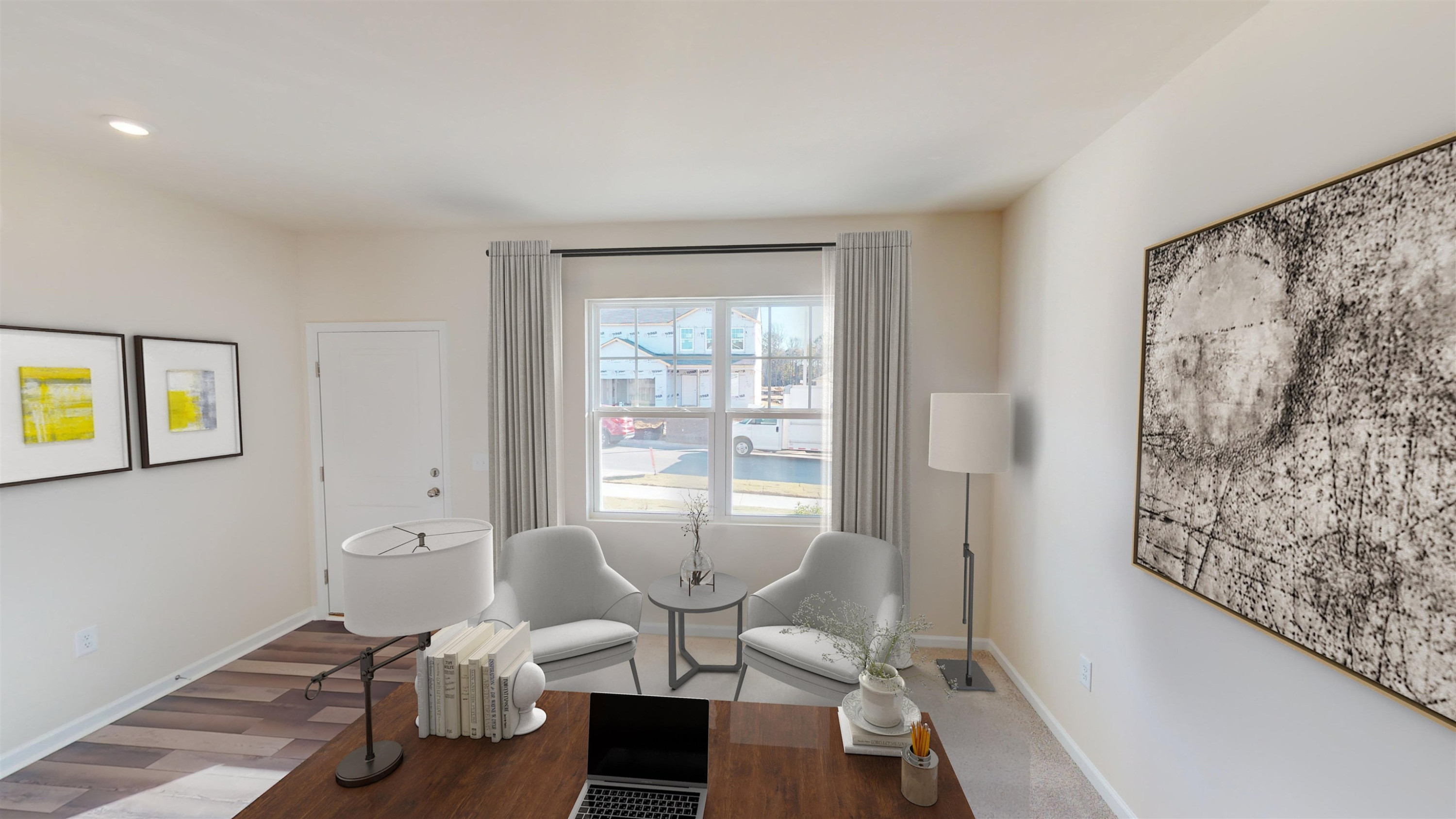 3424 Dragonfly River Raleigh, NC 27604 - Photo 5 of 28 a living room with furniture and a window
