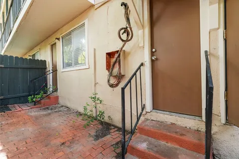 a view of an entryway door