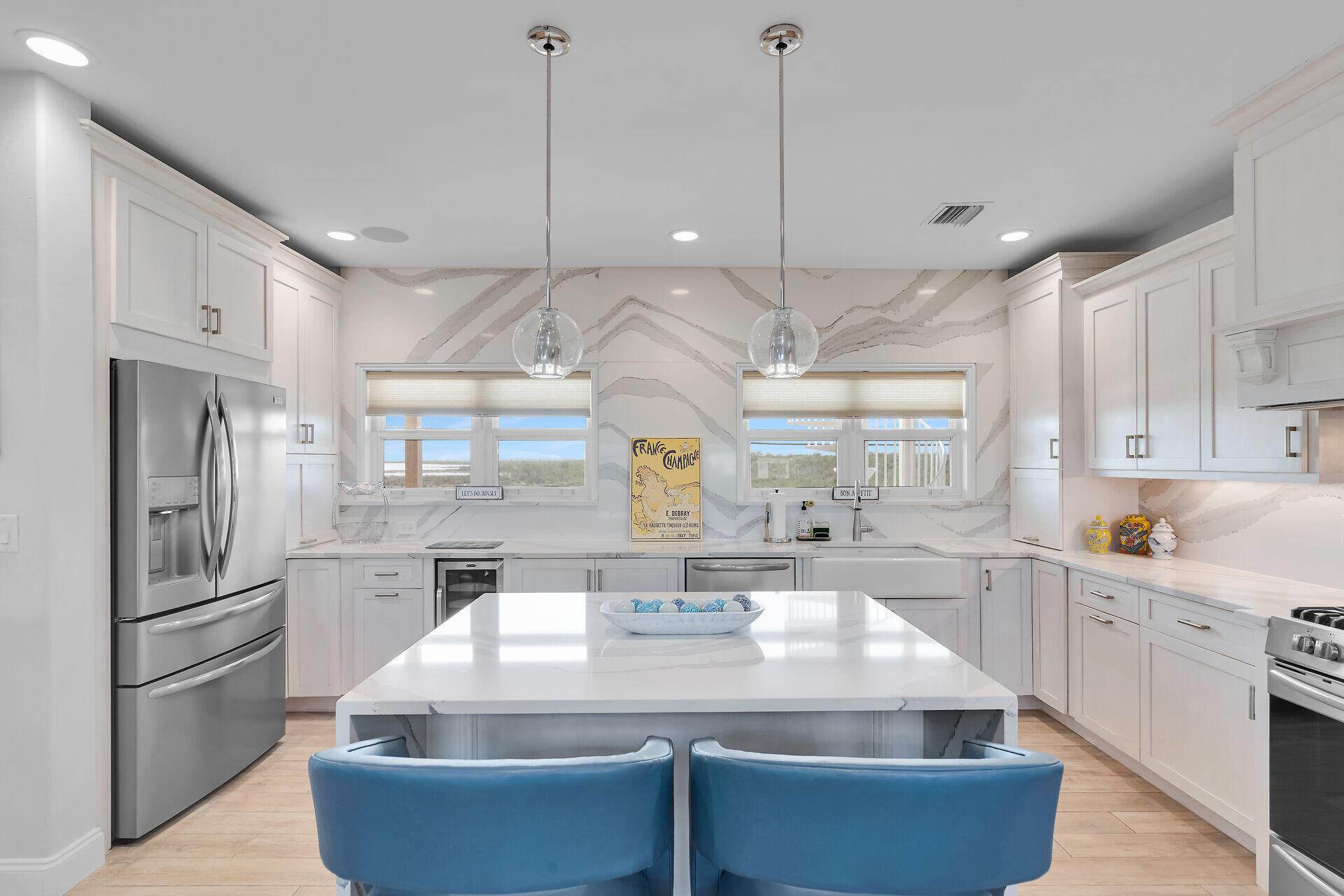 333 Indies Road Summerland Key, FL 33042 - Photo 23 of 66 a kitchen with stainless steel appliances granite countertop a sink a stove and a refrigerator