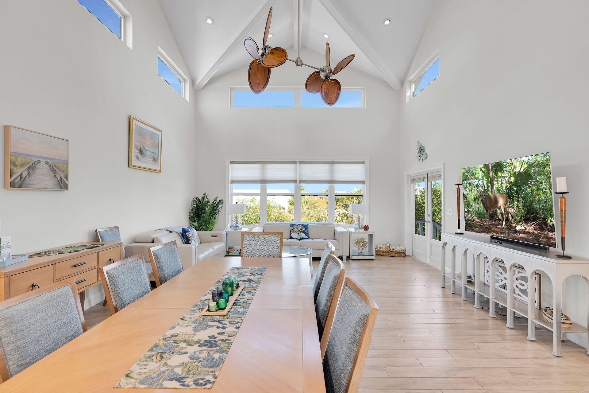 333 Indies Road Summerland Key, FL 33042 - Photo 25 of 66 a view of a dining room with furniture window and outside view