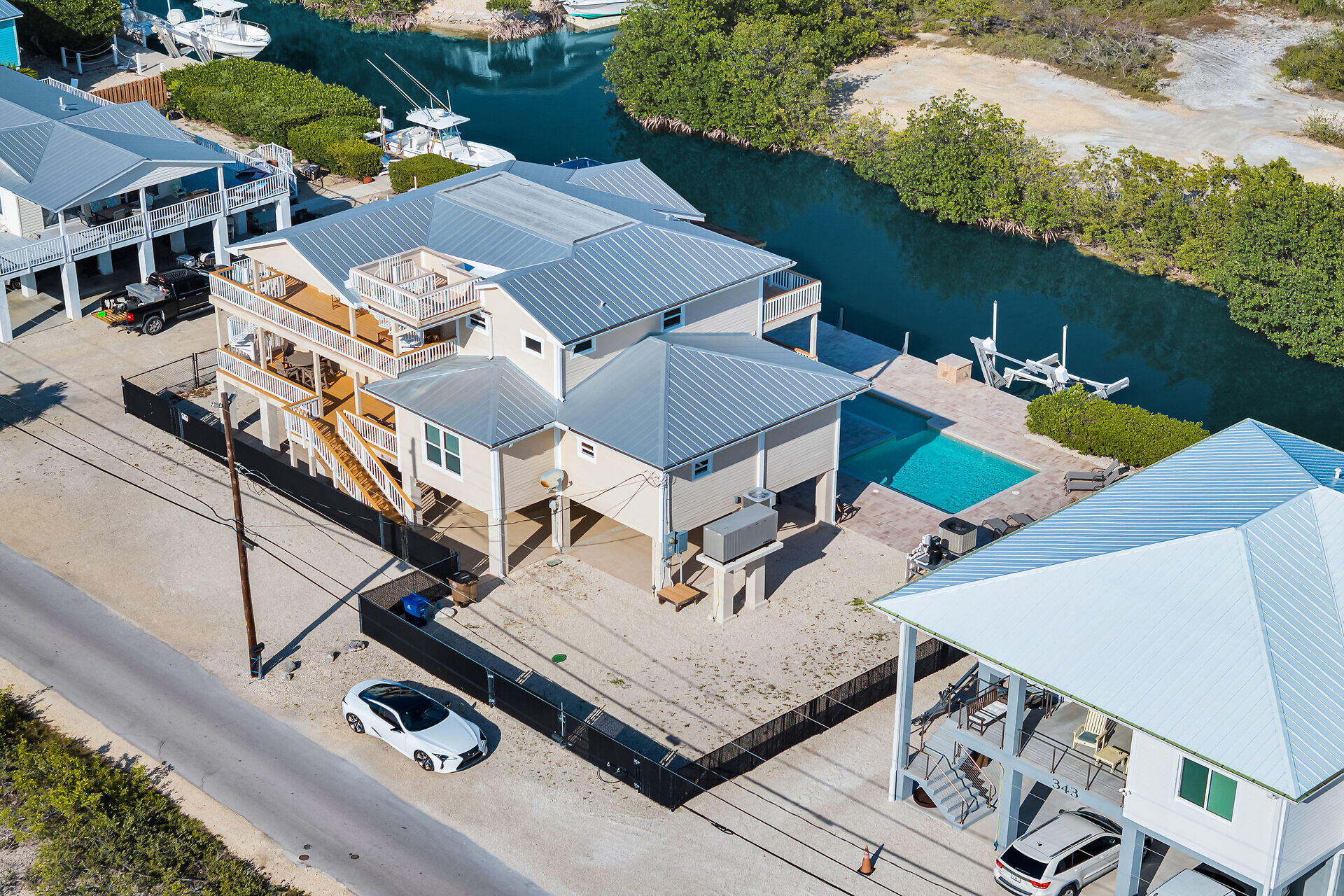333 Indies Road Summerland Key, FL 33042 - Photo 7 of 66 an aerial view of a house with balcony