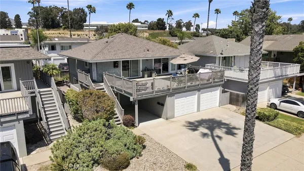 a view of a house with a terrace