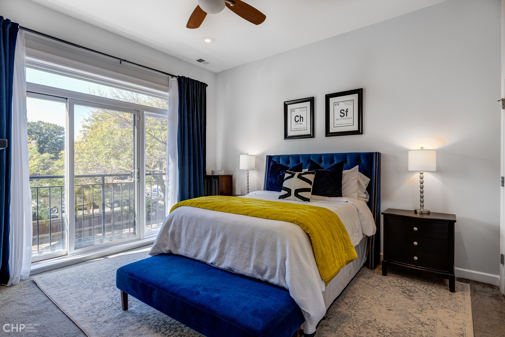4603 North Racine Avenue, Unit 201 Chicago, IL 60640 - Photo 14 of 33 a bedroom with a bed and a large window