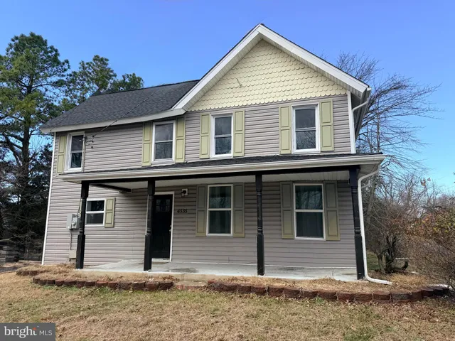 a front view of a house