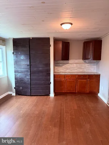 a view of room with cabinets