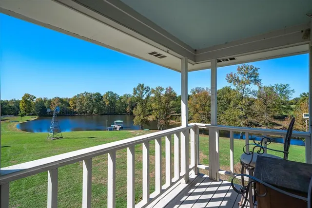 a view of a two chair in the balcony