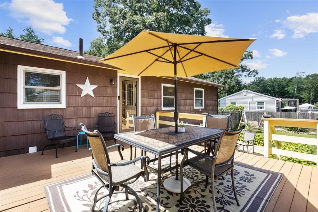 83 Brookside Road Rockland, MA 02370 - Photo 28 of 31 a view of a patio with a table and chairs