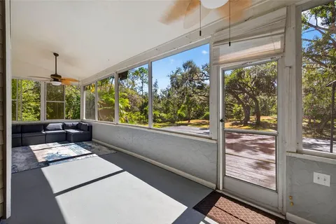 a view of a swimming pool with an outdoor space