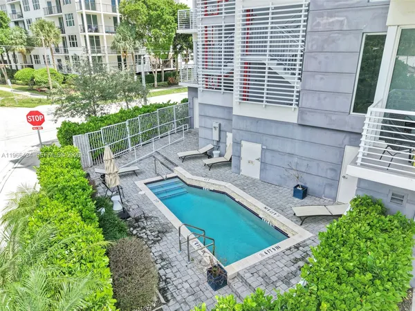 a view of balcony and wooden floor