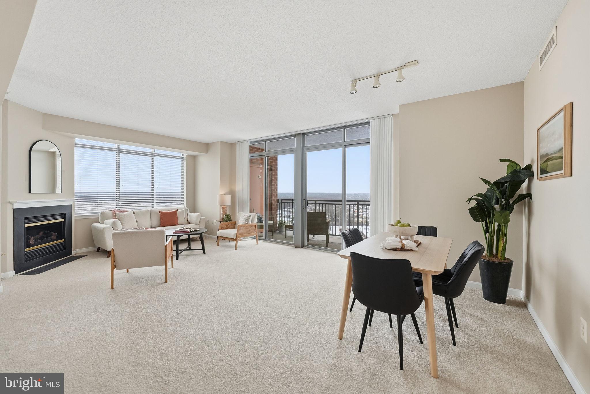 11710 Old Georgetown Road, Unit 1414 North Bethesda, MD 20852 - Photo 4 of 33 open concept living/dining area