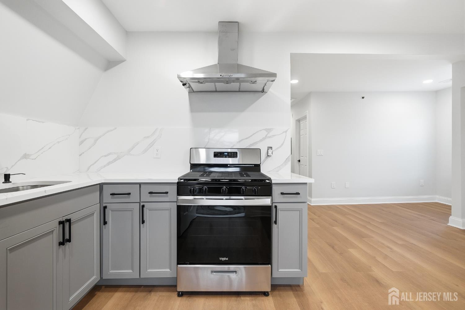 115 Remsen Avenue New Brunswick, NJ 08901 - Photo 25 of 38 a kitchen with granite countertop a stove and a sink