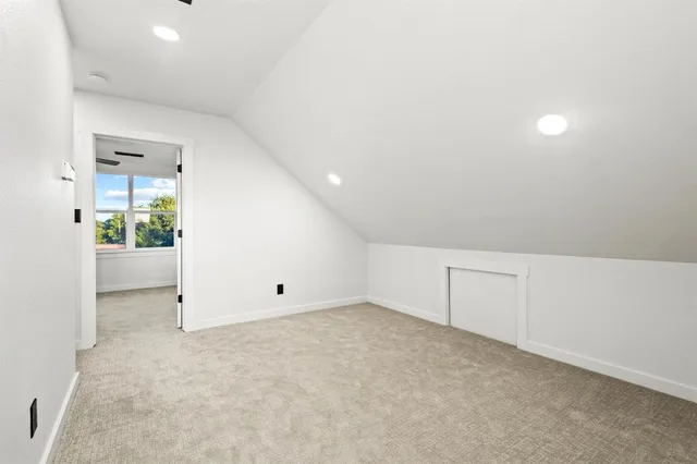 an empty room with an entryway