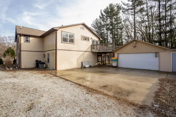 front view of a house with a garage