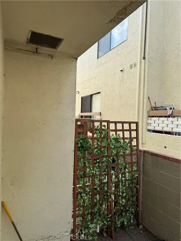 a view of a large mirror