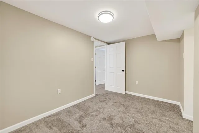 a view of an empty room