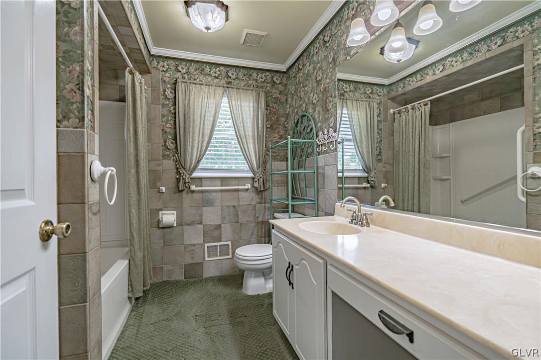 694 Bok Road Nazareth, PA 18064 - Photo 21 of 44 a bathroom with a sink a toilet a mirror and shower