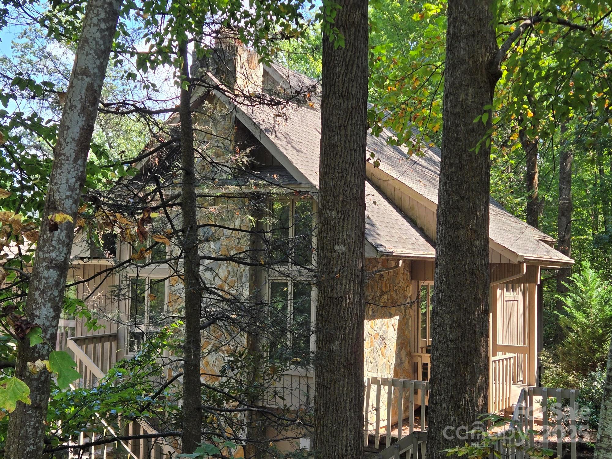 352 Bolt Road Lake Lure, NC 28746 - Photo 3 of 31 a backyard of a house with lots of green space