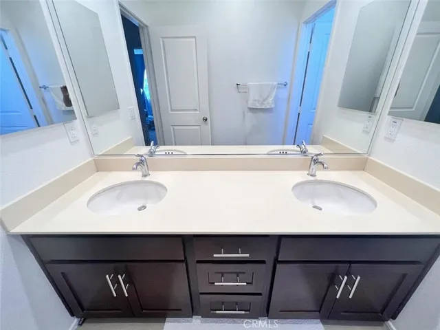 a view of a closet from a window