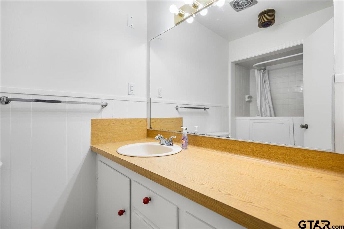 5357 Farm To Market Road 2087 Longview, TX 75603 - Photo 18 of 39 a bathroom with a sink and a mirror