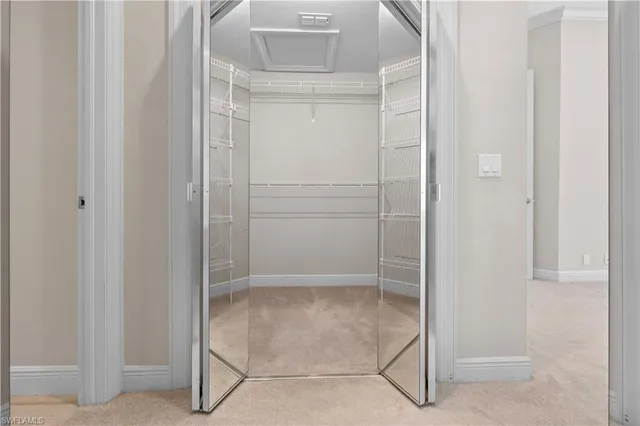 a view of an empty room