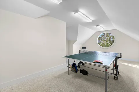 a room with pool table