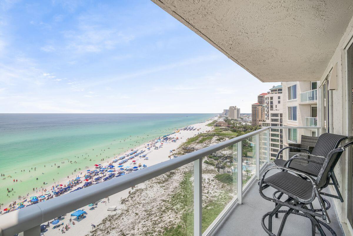 4323 Beachside 2, Unit 323 Miramar Beach, FL 32550 - Photo 8 of 41 a view of a balcony with an ocean view