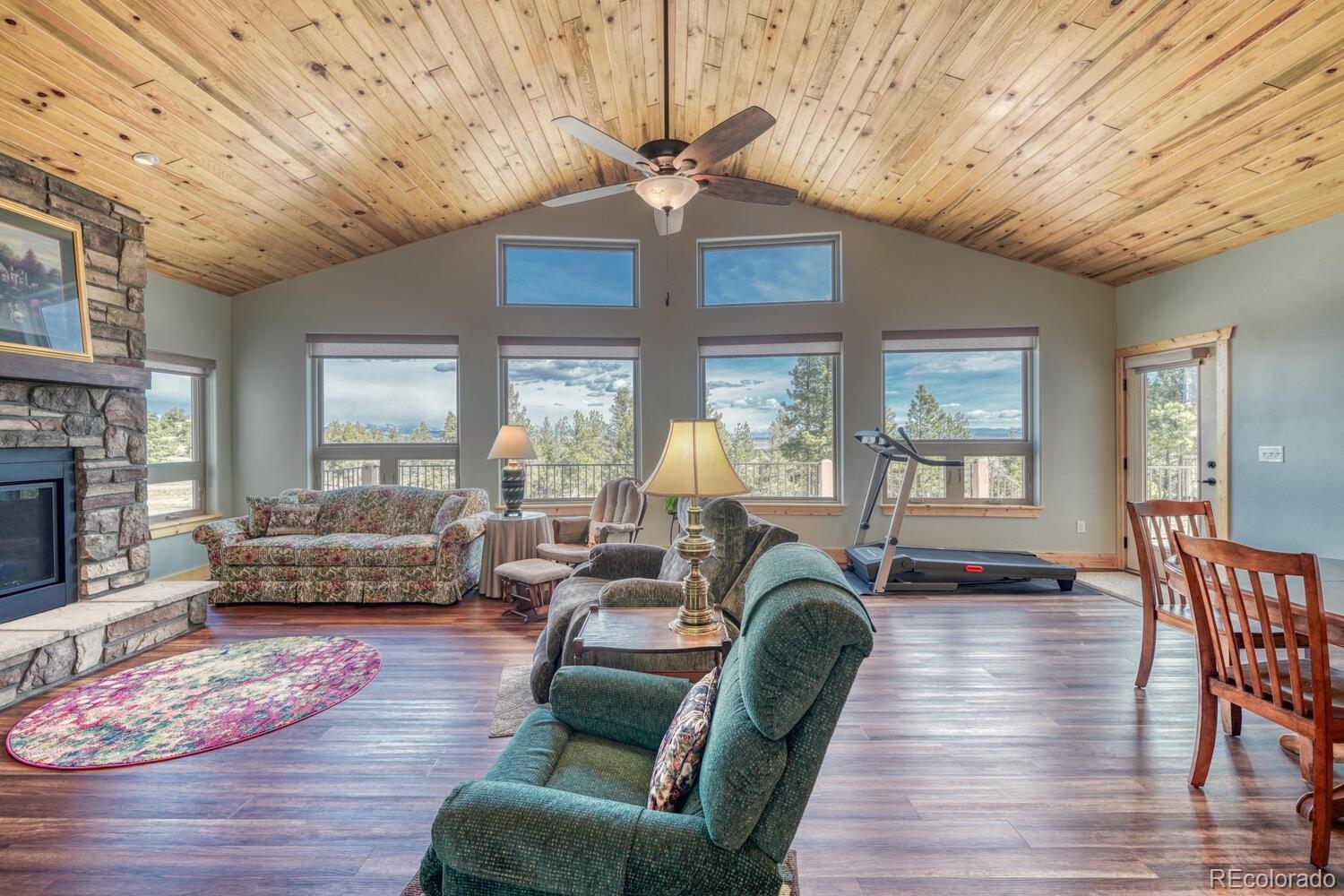 3561 Singletree Road Hartsel, CO 80449 - Photo 12 of 48 a living room with furniture and a large window