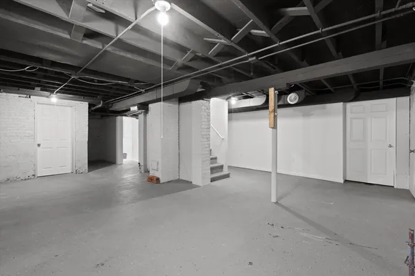 a view of room with refrigerator