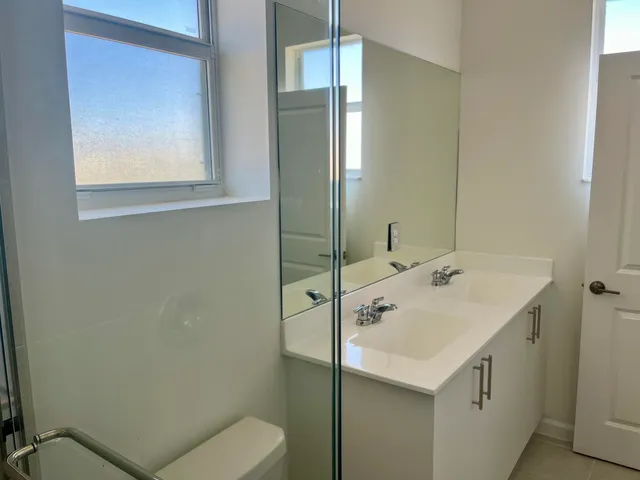 a view of an entryway with window