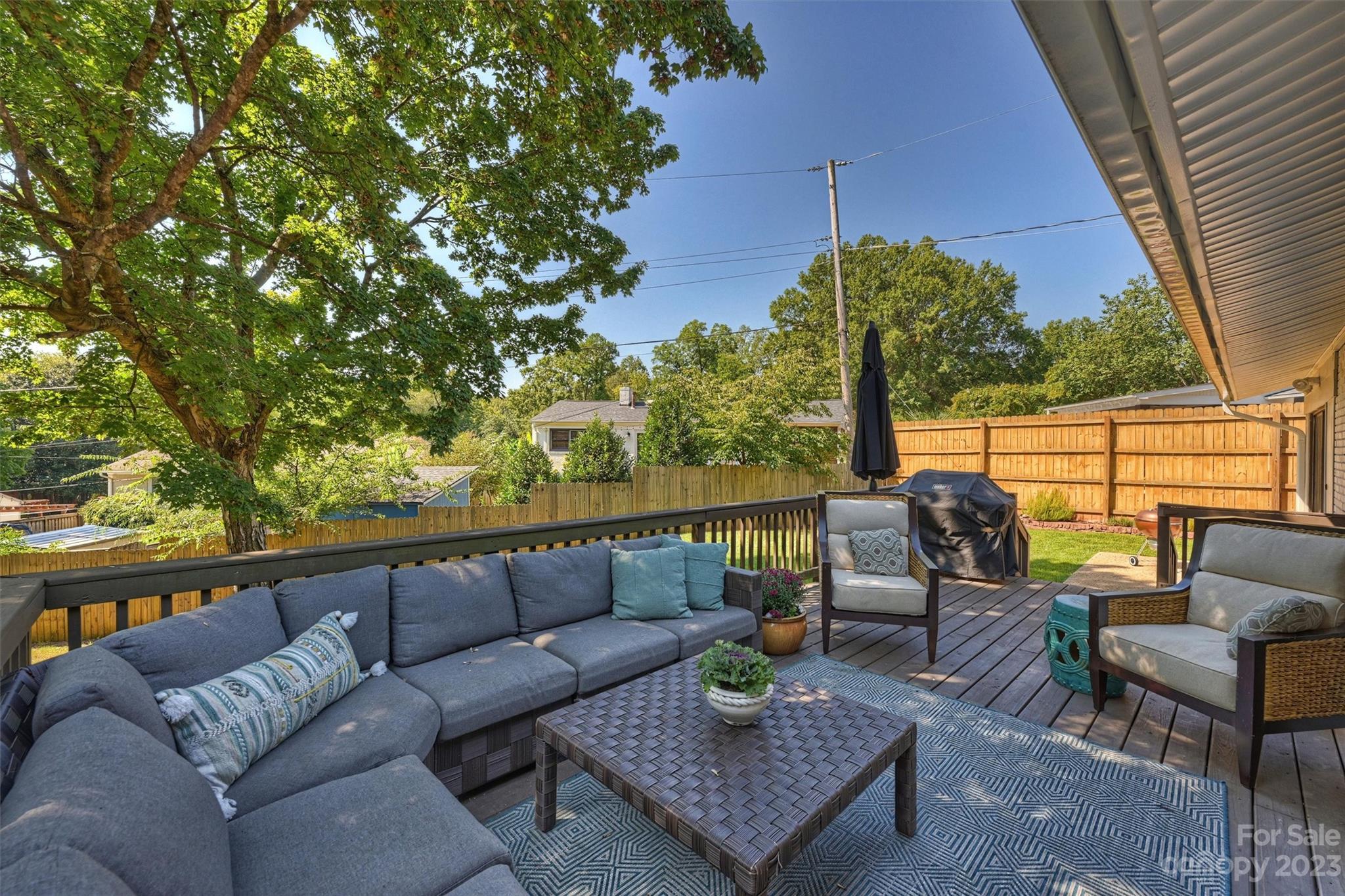714 Brockbank Road Charlotte, NC 28209 - Photo 33 of 38 a roof deck with couches and potted plants