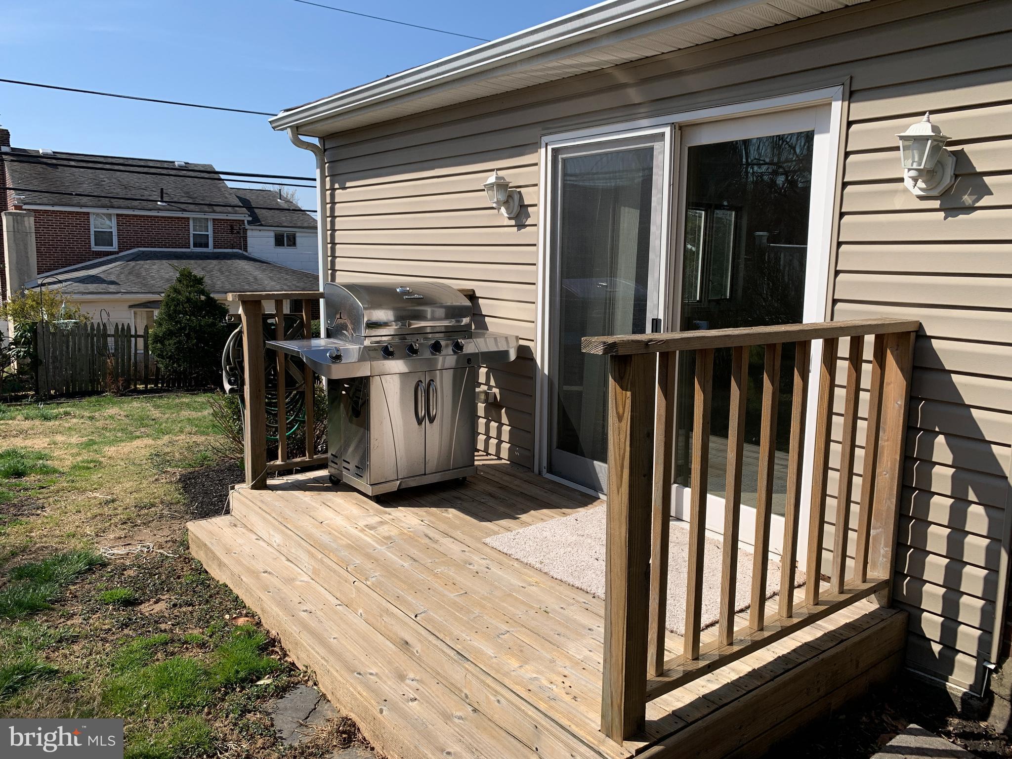 116 Treaty Road Drexel Hill, PA 19026 - Photo 43 of 48 Side Deck with BBQ