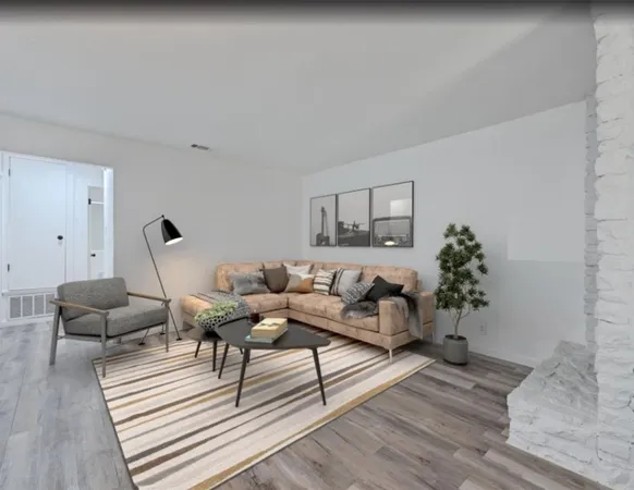 a view of wooden floor