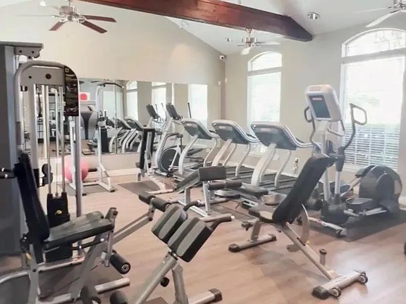 30426 Sunset Falls Drive Spring, TX 77386 - Photo 26 of 30 a view of a room with gym equipment