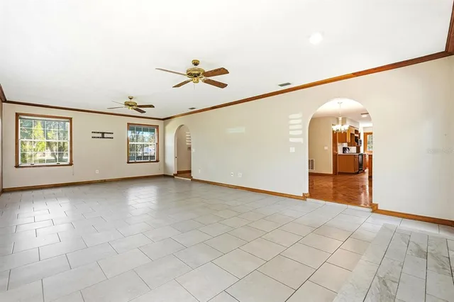 a view of a livingroom with a staircase