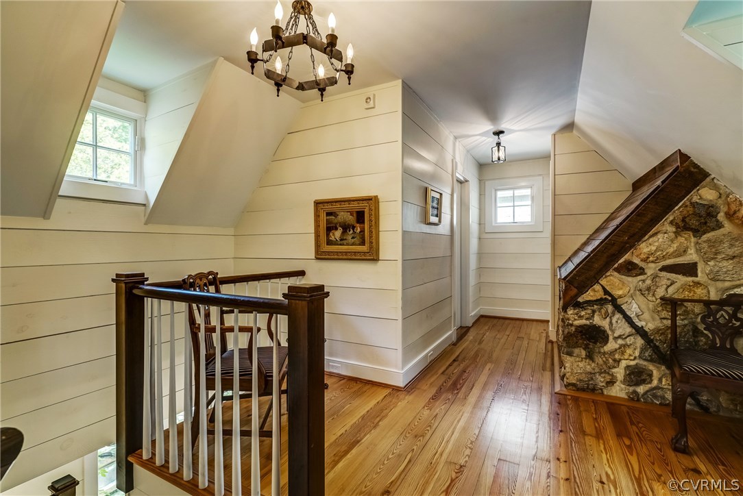 207 Wood Road Henrico, VA 23229 - Photo 21 of 50 Second floor landing with heart pine floors, expos