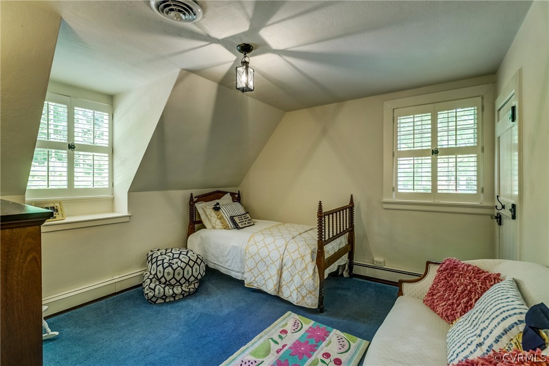 207 Wood Road Henrico, VA 23229 - Photo 27 of 50 Spacious bedroom with plantation shutters, heart p