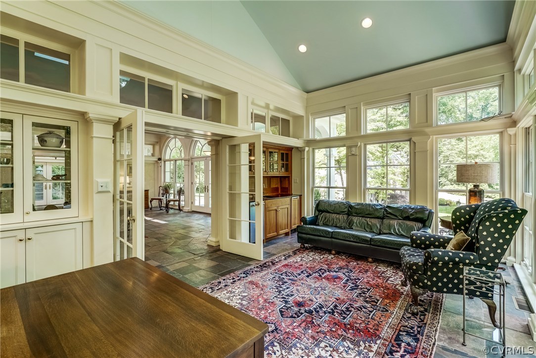 207 Wood Road Henrico, VA 23229 - Photo 39 of 50 Bright, open florida room with built-in bookcases,