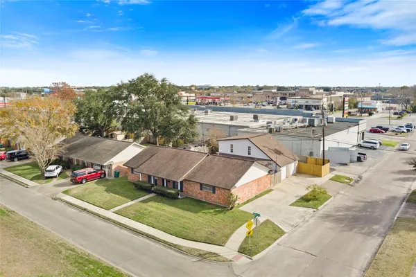 an aerial view of a