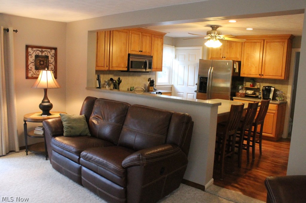 1250 Hudson Road Kent, OH 44240 - Photo 9 of 24 View into kitchen from cozy family room.
