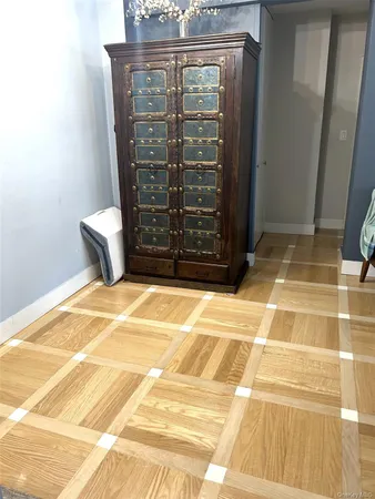 a view of a outdoor space with wooden floor