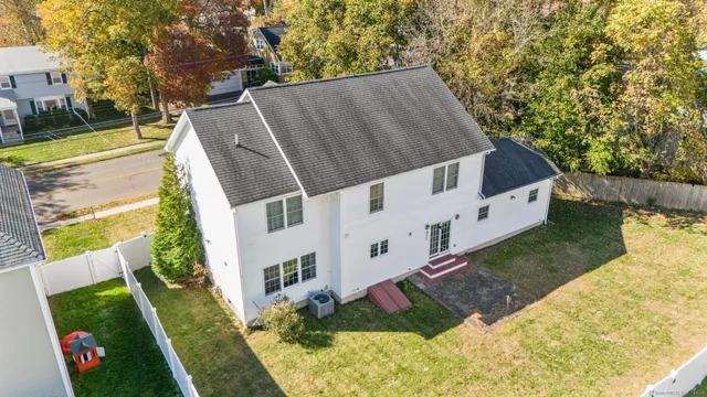 a aerial view of a house