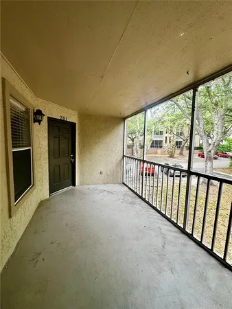 a view of a porch