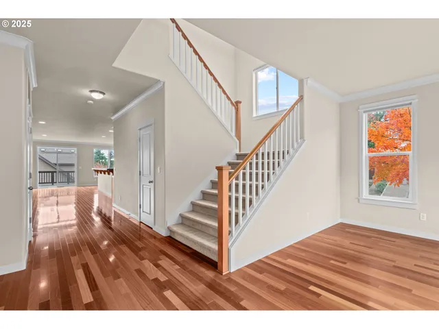 a view interior of a house and wooden floor